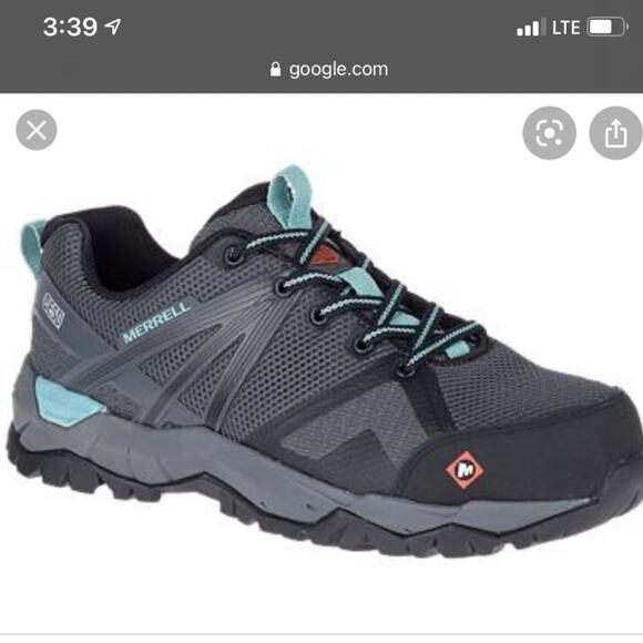 NWOT Merrell steel toe Fullbench 2 SD Shoes 6.5 Men 8 Women - Picture 1 of 5